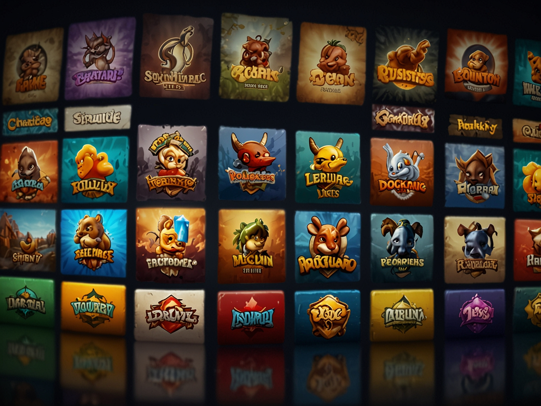 Logos et vignettes de fournisseurs de jeux
