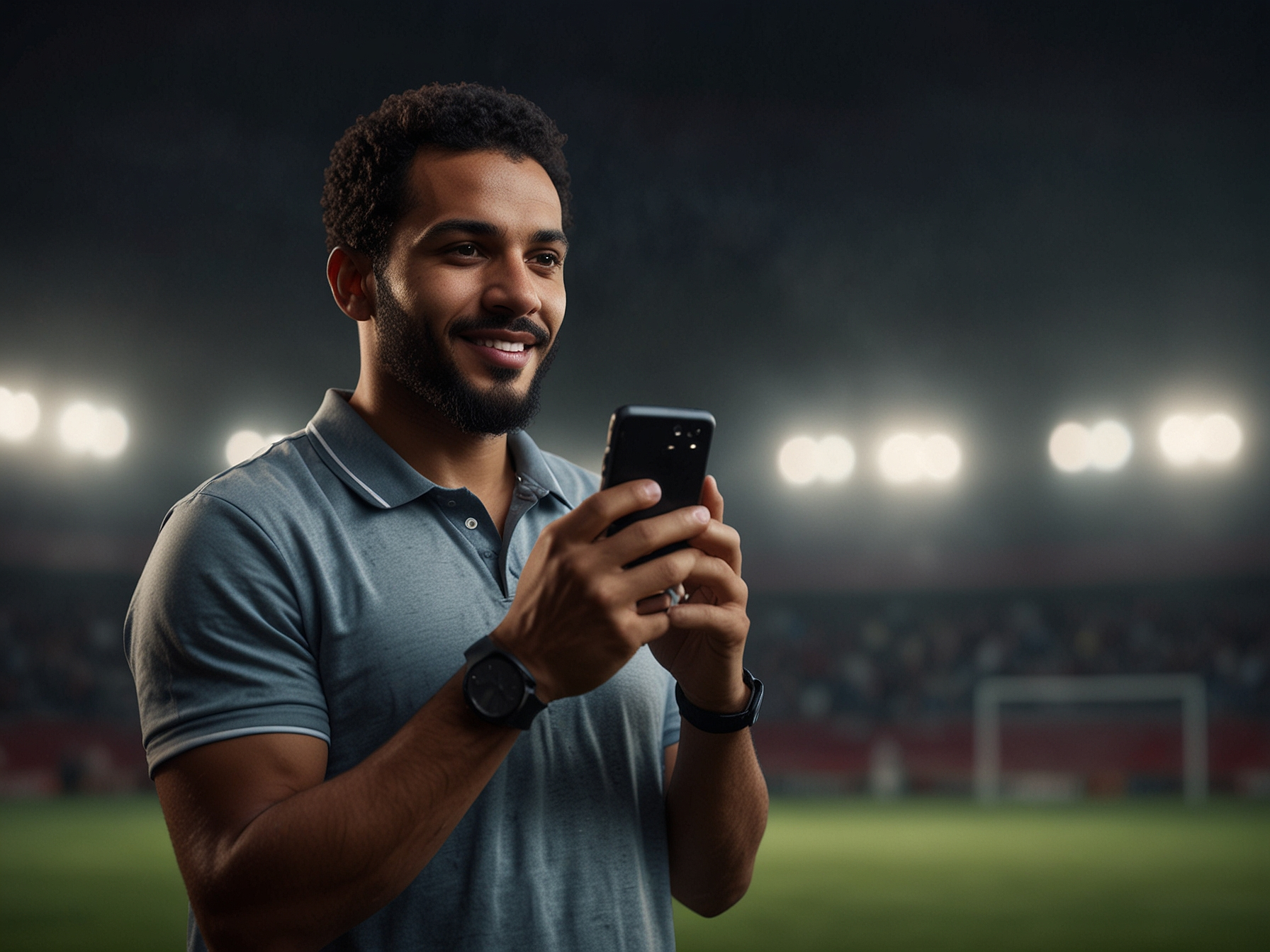 Bannière principale Africa Win 365 avec joueur et smartphone