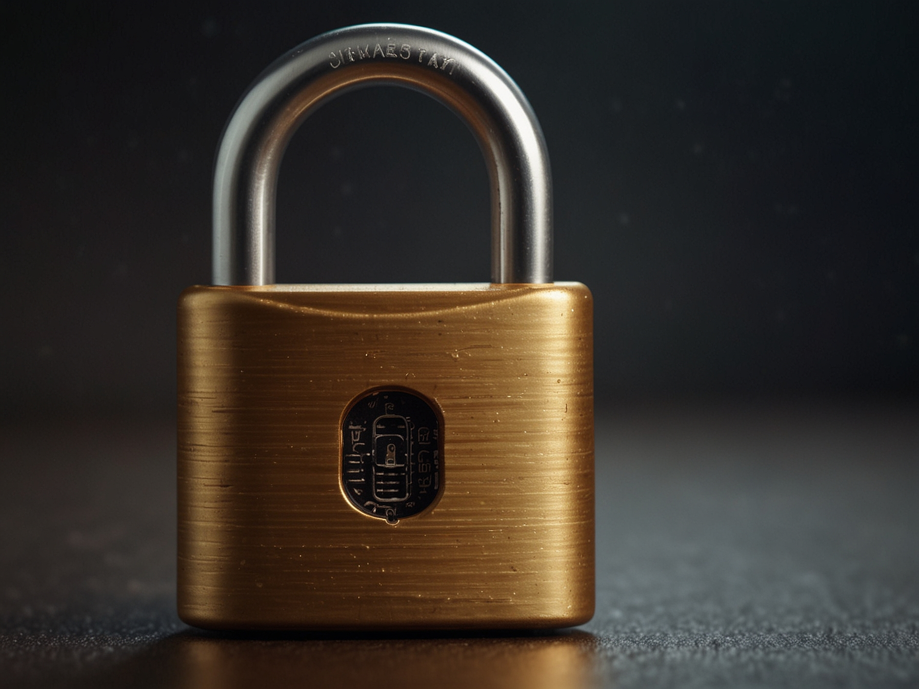 Icône de sécurité et cadenas numérique